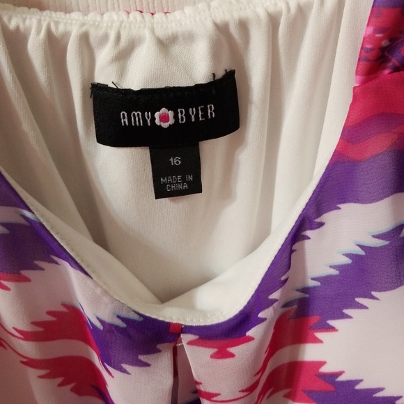 Amy Byer Print casual dress for girls - Picture 2 of 4